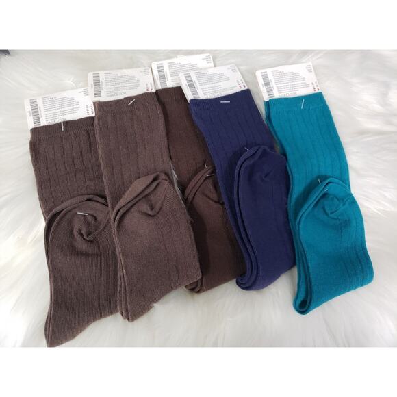 NEW‎ LOT 5 Solid Gymboree Girls sz 3-4 " Knee High Socks Shoe Shoe Size 9-10 - Picture 5 of 5